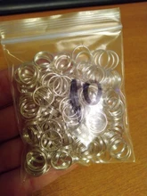 Unids/lote de anillos abiertos de 5, 6, 7, 8, 10, 12 y 14mm, doble bucle, conectores de anillos partidos de Color dorado para fabricación de joyas, 200