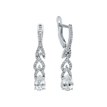 Silver earrings with cubic zirconia sunlight sample 925 test
Silver earrings with cubic zirconia sunlight sample 925 test
