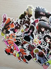 Pegatinas de vinilo de dibujos animados de sasuke, 63 unids/lote, anime japonés, para Snowboard, portátil, equipaje, nevera, estilismo de coche, 2021