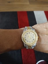 ALLICEONYOU-relojes de circonia cúbica, pulsera de diamantes de alta calidad, de acero inoxidable, Color oro nuevo y plateado, a la moda, Hip Hop, para regalo