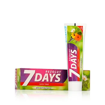 Toothpaste 7 days rezolut "power herbs" for gum health 100 ml
Toothpaste 7 days rezolut "power herbs" for gum health 100 ml