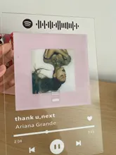 Tablero acrílico personalizado con Base de soporte, código de Spotify personalizado, placa de álbum de fotos de aniversario, fotos personales/Álbum de regalo