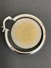 Pendientes de argolla plateados para mujer, regalo de boda, joyería fina europea, regalo de Navidad, gran oferta, fiesta de compromiso, 925