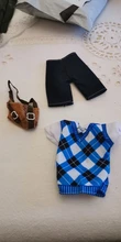1 Set Ken muñeca de moda desgaste diario estudiante traje con cosméticos mochila Hombre Ropa de la muñeca 1/6 Ken accesorios ropa de muñecas