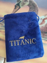 Colgante collar con corazón de Titanic de OCéANO AZUL corazón amor para siempre + bolsa de terciopelo