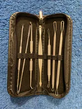 Agujas para eliminar espinillas y acné, herramienta para el cuidado de la piel, Extractor de espinillas de punto negro, acero inoxidable