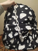 Mochila de Nylon informal Vintage para mujer, bolso escolar con patrón de vaca para la escuela, adolescentes, niñas, mochilas para niños, bolsa de viaje