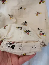 Disney-mameluco para bebé recién nacido, Mickey Mouse, sin mangas, para niños y niñas, con botón sólido, informal, con tirantes, pelele triangular