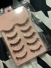 Pestañas postizas largas y gruesas, naturales, hechas a mano, pestañas postizas entrecruzadas, extensión de pestañas blandas, herramientas de maquillaje de belleza, 5 pares