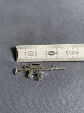 10 piezas de amuletos de Rifle de asalto 45x16mm colgante de fabricación antigua, bronce tibetano Vintage, collar de pulsera DIY