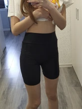 Pantalones cortos deportivos para mujer, Shorts ajustados elásticos de cintura elástica negro, informales, para Fitness, para verano