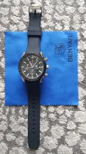 BENYAR- Relojes de marca de lujo para hombre, reloj masculino con correa de silicona, resistente al agua, de cuarzo, cronógrafo militar