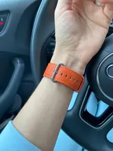 Reloj inteligente Apple Watch banda SERIE DE gomillas 6 iPhone 5 4 3 2 1 correa de cuero de 44mm, 42mm, 38mm 40mm