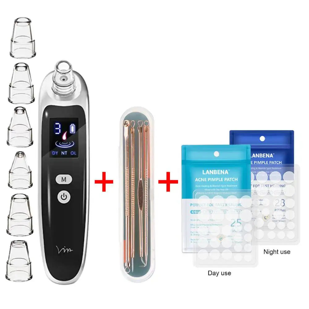 USB Blackhead Remover Vacuum Suction Acne Patch Sticker Pimple Extractor Needles Deep Face Cleansing Machine Beauty Instruments
USB Blackhead Remover Vacuum Suction Acne Patch Sticker Pimple Extractor Needles Deep Face Cleansing Machine Beauty Instruments