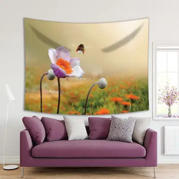 Tapestry Anemone Flower and Flying Bee Spring Meadow on Soft Blurry Background Nature Morning Sun Photo Orange Green Pink
Tapestry Anemone Flower and Flying Bee Spring Meadow on Soft Blurry Background Nature Morning Sun Photo Orange Green Pink