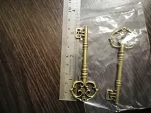 83x31mm 2pcs Bronce Verde Oro Colores Color plata antigua Llave chapada Hechos a mano Colgante: DIY para collar de pulsera