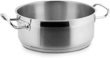 Lacor pan without lid, stainless steel, silver, 36 cm
Lacor pan without lid, stainless steel, silver, 36 cm