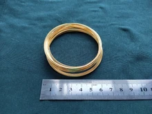 Lote de 100 unidades de cuentas de alambre de acero con memoria de 0,6mm, accesorios para fabricación de pulseras