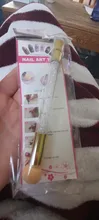 STZ-Juego de pinceles para manicura, esponja para pintura de uñas de Gel con brillos, pluma raspadora de diamantes de imitación con degradado, herramienta de diseño de uñas #944