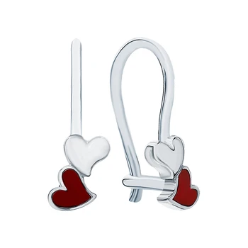 Silver earrings with enamel sunlight sample 925 
Silver earrings with enamel sunlight sample 925