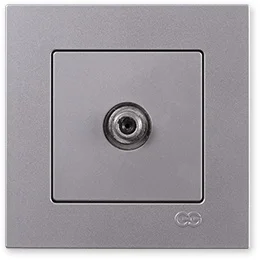 PnpnElectrıc Gns Eqona Metallic Silver Single Satellite Socket with F Connector (Through-Terminated)
PnpnElectrıc Gns Eqona Metallic Silver Single Satellite Socket with F Connector (Through-Terminated)