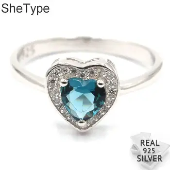 10x10mm Romantic Heart Shape 2.2g London Blue Topaz CZ Gift For Girls 925 Solid Sterling Silver Rings
10x10mm Romantic Heart Shape 2.2g London Blue Topaz CZ Gift For Girls 925 Solid Sterling Silver Rings