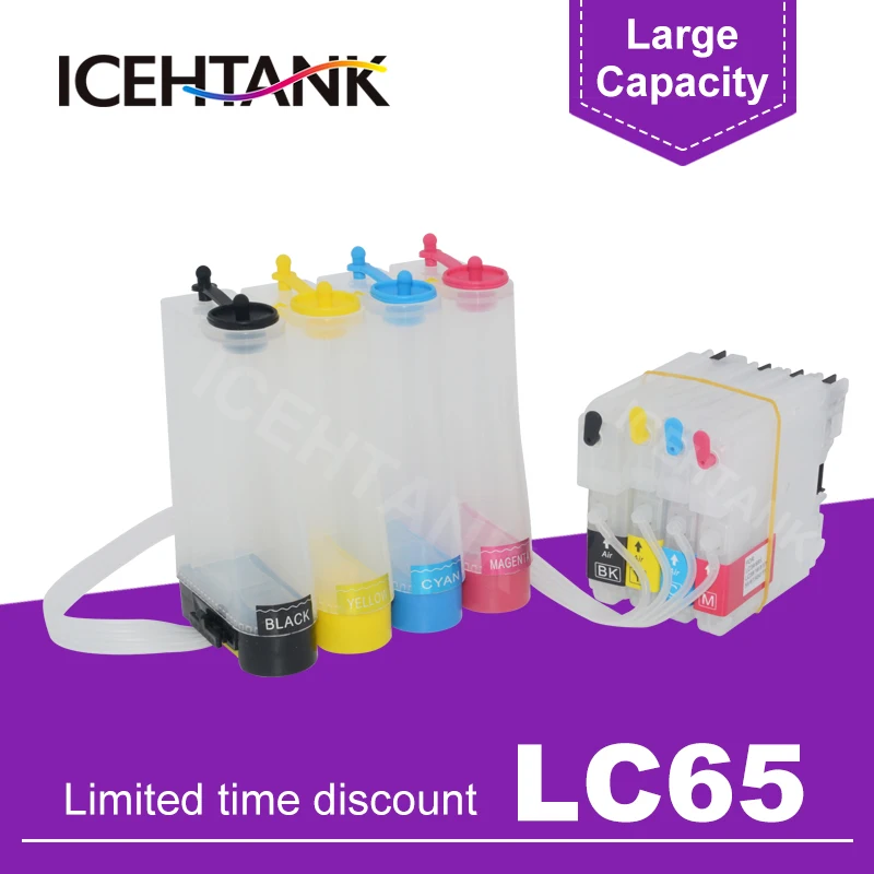 ICEHTANK LC65 Continuous Ink Tank For Brother DCP-J140W 145C 165C 185C 195C 197C 365CN 375CW 385C 390CN 395CN Printer
ICEHTANK LC65 Continuous Ink Tank For Brother DCP-J140W 145C 165C 185C 195C 197C 365CN 375CW 385C 390CN 395CN Printer