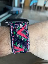 Correa de nailon elástico para Apple Watch, banda Bohemia de 42mm, 44mm, 38mm y 40mm para iwatch 6 SE 5 4 3