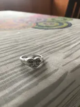 925 anillos de plata esterlina genuinos de 2 capas para mujer, anillos negros finos minimalistas de Gema circular, joyería tallada S925