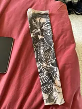 Manguitos de ciclismo para exteriores con estampado de tatuaje 3D, protección UV, Mangas de ciclismo de montaña