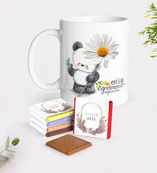Personalized Daisy Themed Best Teacher White Mug and Chocolate Gift Seti-9
Personalized Daisy Themed Best Teacher White Mug and Chocolate Gift Seti-9