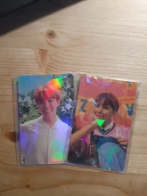 200 unids/lote arcoíris de papel YGO láser transparente claro mangas corea del ídolo foto holográfica Protector tarjetas cubierta del Protector