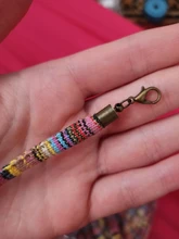 Cordón de algodón multicolor hecho a mano, tela redonda, 5 metros, 6mm, étnico, envoltura textil, cordones bordados para fabricación de pulseras DIY