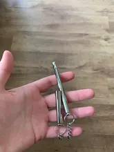 Silbato largo de latón para mascotas, puede ajustar el sonido, silbatos para perro, perros, cola, suministros para mascotas