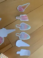 46 unids/lote helado delicioso papel de etiqueta engomada de la etiqueta engomada Diy diario Scrapbooking etiqueta engomada de la etiqueta