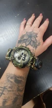 Reloj militar de camuflaje para hombre, pulsera de cuarzo LED resistente al agua hasta 50m, para deportes al aire libre, brújula, termómetro, reloj de emergencia
