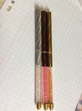 Monja-cepillo de tallado de diamantes de imitación para manicura, delineador de líneas francesas de Gel acrílico UV, herramienta de dibujo