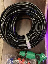 Sistema de riego por goteo de 50M-5M, manguera de jardín de riego automático de automontaje, Kits de riego por microgoteo con goteros ajustables