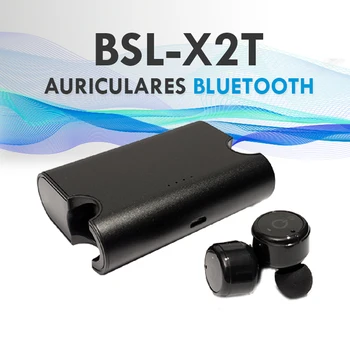 Wireless in-ear headphones with Bluetooth BSL-X2T technology, noise canceling, ultralight and ergonomic.
Wireless in-ear headphones with Bluetooth BSL-X2T technology, noise canceling, ultralight and ergonomic.