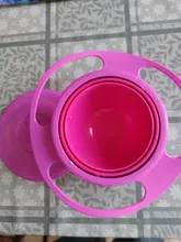 Tazón universal tipo Gyro a prueba de derrames para niños, plato giratorio infantil con diseño, práctico con rotación de 360 grados, platos de alimentación sólidos