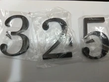 4 101mm moderno Casa Número de Casa de la dirección de la puerta de casa dígitos numéricos de aleación de Zinc de gran Dirección de buzón de señal #0-9