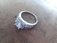 Anillos de boda de circonita redonda para mujer, joyería de acero inoxidable a la moda, de compromiso, regalos de San Valentín, gran brillo clásico, 2020