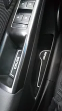 Alfombrillas acanaladas para puerta de coche para Chevrolet Cruze 2009-2015 accesorios Anti-deslizamiento estera de la taza de alfombras para agujero de Interior del coche-estilo