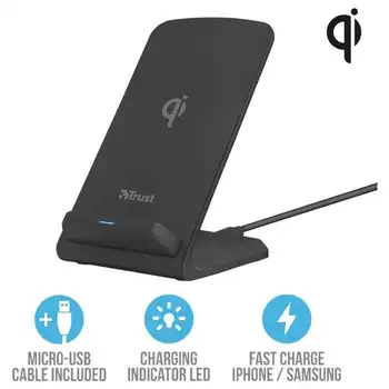 Wireless Charger trust urban expo10-for smartphones compatible with qi-dual coil for horizontal load/upright 
Wireless Charger trust urban expo10-for smartphones compatible with qi-dual coil for horizontal load/upright