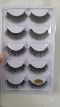 Multipack 3D Pelo de visón suave pesta?as postizas hechas a mano esponjosas pesta?as largas herramientas de maquillaje de ojos naturales Ojo de imitación las pesta?as 5 pares