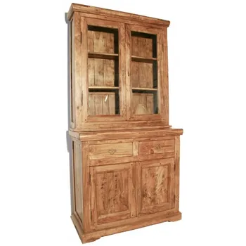 Solid wood display cabinet of two bodies of acacia. Measurements: 201x100x45 cm. 
Solid wood display cabinet of two bodies of acacia. Measurements: 201x100x45 cm.