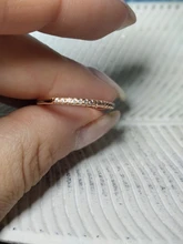 ZHOUYANG-anillos de compromiso de boda para mujer, Micro pavé de circonia cúbica, Color plata, joyería de moda de todos los tamaños R133