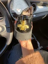 Zapatos de cuero pequeños de estilo británico para mujer, mocasines con plataforma y hebilla de abeja, novedad de Otoño de 2021