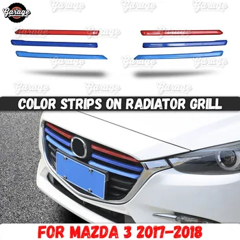 Color strips on radiator grill case for Mazda 3 2017-2018 ABS plastic molding 1 set / 6 pcs decoration car styling
Color strips on radiator grill case for Mazda 3 2017-2018 ABS plastic molding 1 set / 6 pcs decoration car styling