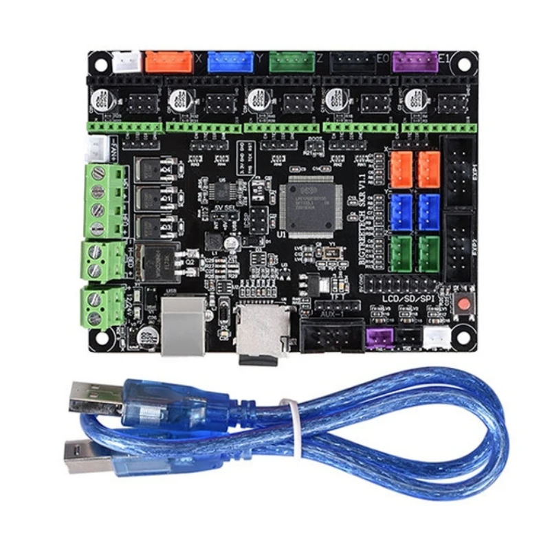 For TMC2008 TMC2130 TMC2208 ARM LPC1768 Control Chip Panel Motherboard 32-bit SKR V1.1 4-layer Board Motor Drive For 3D Printer
For TMC2008 TMC2130 TMC2208 ARM LPC1768 Control Chip Panel Motherboard 32-bit SKR V1.1 4-layer Board Motor Drive For 3D Printer